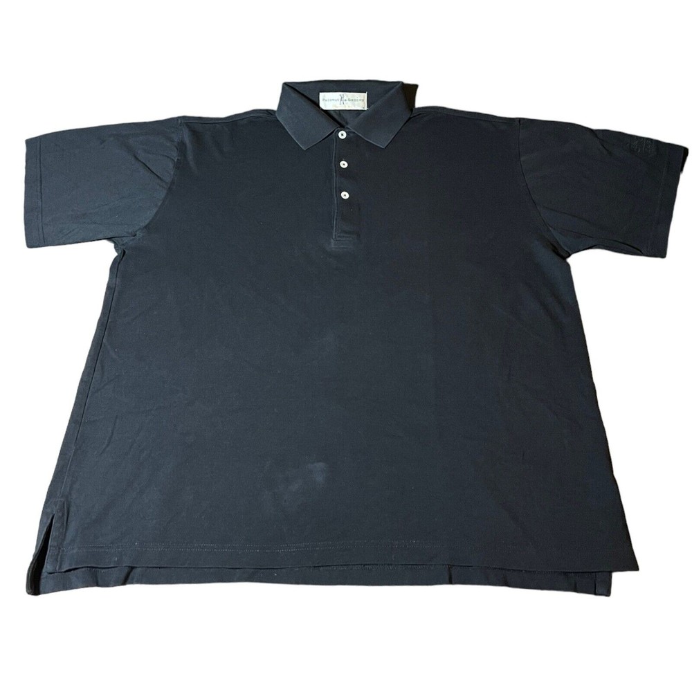 Fairway Greene Crown Royal Cask No 16 Embroidered Black Golf Polo Men’s Size M